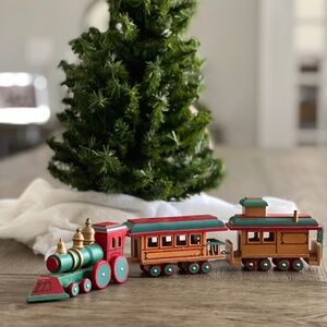 Wood Toy Train Vintage Made in Taiwan